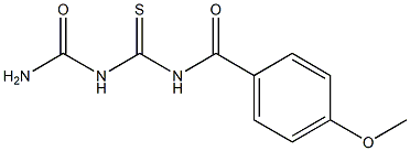 1-(4-Methoxybenzoyl)thiobiuret Struktur