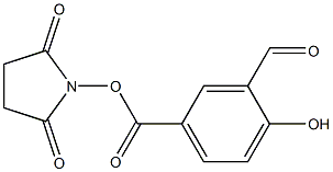 3-Formyl-4-hydroxybenzoic acid 2,5-dioxopyrrolidin-1-yl ester Struktur