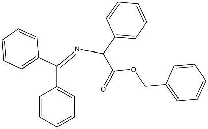 2-[(Diphenylmethylene)amino]-2-phenylacetic acid benzyl ester Struktur