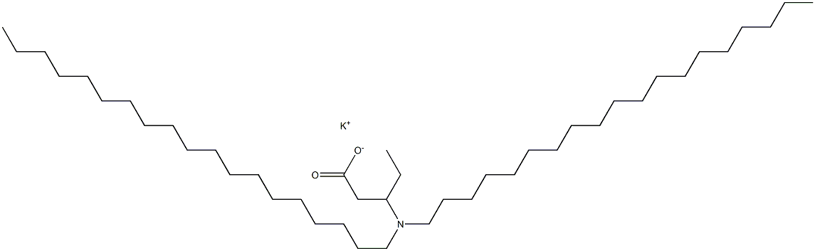 3-(Dinonadecylamino)valeric acid potassium salt Struktur