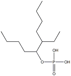 Phosphoric acid butyl(2-ethylhexyl) ester Struktur