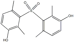 3,3'-Dihydroxy-2,2',6,6'-tetramethyl[sulfonylbisbenzene] Struktur