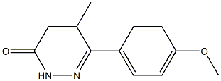 5-Methyl-6-(4-methoxyphenyl)-2,3-dihydropyridazine-3-one Struktur