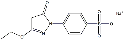 4-(4,5-Dihydro-3-ethoxy-5-oxo-1H-pyrazol-1-yl)benzenesulfonic acid sodium salt Struktur