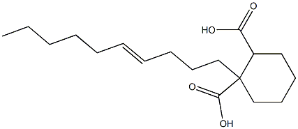 Cyclohexane-1,2-dicarboxylic acid hydrogen 1-(4-decenyl) ester Struktur