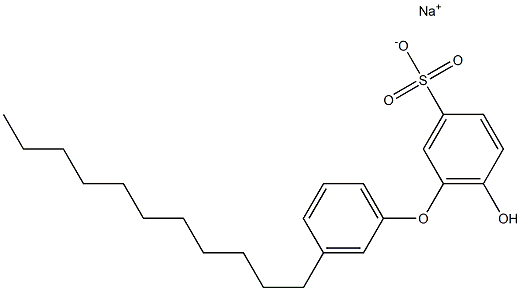 6-Hydroxy-3'-undecyl[oxybisbenzene]-3-sulfonic acid sodium salt Struktur