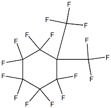 1,1-Bis(trifluoromethyl)-2,2,3,3,4,4,5,5,6,6-decafluorocyclohexane Struktur