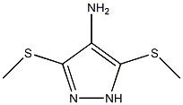 4-Amino-5-methylthio-3-methylthio-1H-pyrazole Struktur