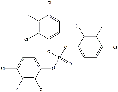 Phosphoric acid tris(2,4-dichloro-3-methylphenyl) ester Struktur