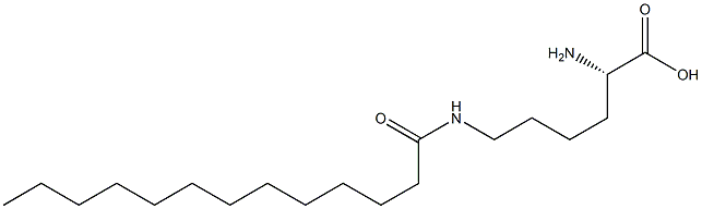 N6-Tridecanoyllysine Struktur