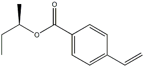 (-)-p-Vinylbenzoic acid (R)-sec-butyl ester Struktur