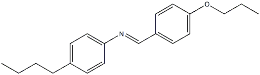 N-(4-Propoxybenzylidene)-4-butylaniline Struktur