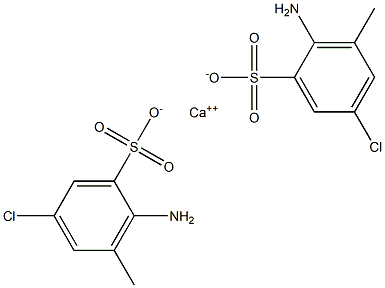 Bis(2-amino-5-chloro-3-methylbenzenesulfonic acid)calcium salt Struktur