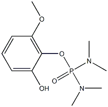 Di(dimethylamino)phosphinic acid (2-hydroxy-6-methoxyphenyl) ester Struktur