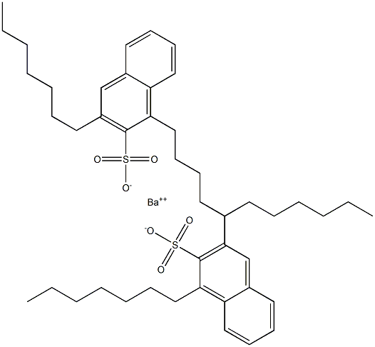 Bis(1,3-diheptyl-2-naphthalenesulfonic acid)barium salt Struktur