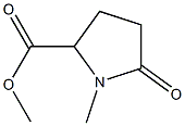 1-Methyl-5-oxopyrrolidine-2-carboxylic acid methyl ester Struktur