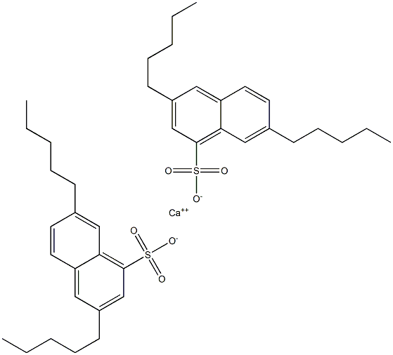 Bis(3,7-dipentyl-1-naphthalenesulfonic acid)calcium salt Struktur