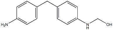 p-(p-Hydroxymethylaminobenzyl)aniline Struktur