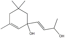 1-[(Z)-3-Hydroxy-1-butenyl]-3,5,5-trimethyl-2-cyclohexen-1-ol Struktur