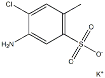 3-Amino-4-chloro-6-methylbenzenesulfonic acid potassium salt Struktur