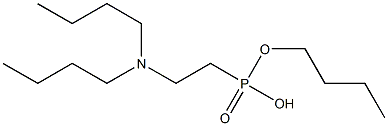 2-(Dibutylamino)ethylphosphonic acid butyl ester Struktur