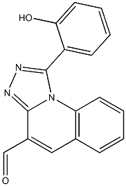 1-(2-Hydroxyphenyl)[1,2,4]triazolo[4,3-a]quinoline-4-carbaldehyde Struktur