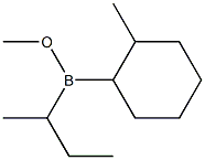 (2-Methylcyclohexyl)sec-butyl(methoxy)borane Struktur