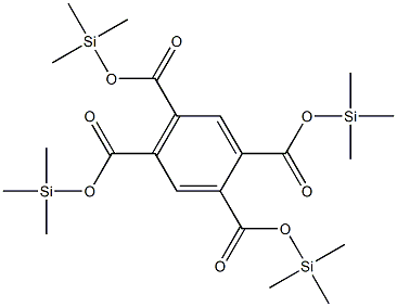 1,2,4,5-Benzenetetracarboxylic acid tetra(trimethylsilyl) ester Struktur