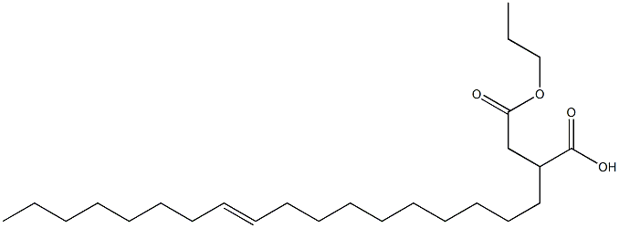 2-(10-Octadecenyl)succinic acid 1-hydrogen 4-propyl ester Struktur