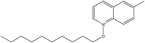 6-Methyl-1-decyloxyquinolinium Struktur