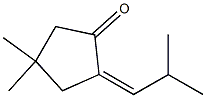 2-[(Z)-2-Methylpropylidene]-4,4-dimethylcyclopentanone Struktur