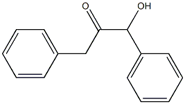 1,3-Diphenyl-3-hydroxypropan-2-one Struktur