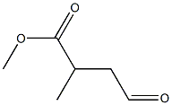 2-Methyl-3-formylpropionic acid methyl ester Struktur