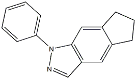 1,5,6,7-Tetrahydro-1-phenylcyclopent[f]indazole Struktur