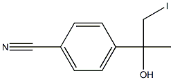 4-[1-Hydroxy-1-(iodomethyl)ethyl]benzonitrile Struktur