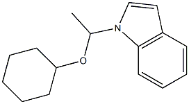 1-[1-(Cyclohexyloxy)ethyl]-1H-indole Struktur