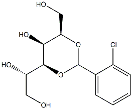 2-O,4-O-(2-Chlorobenzylidene)-L-glucitol Struktur