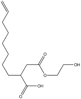 3-(7-Octenyl)succinic acid hydrogen 1-(2-hydroxyethyl) ester Struktur