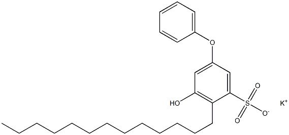 5-Hydroxy-4-tridecyl[oxybisbenzene]-3-sulfonic acid potassium salt Struktur