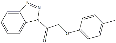 1-(4-Methylphenoxyacetyl)-1H-benzotriazole Struktur