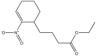 4-(2-Nitro-2-cyclohexen-1-yl)butanoic acid ethyl ester Struktur