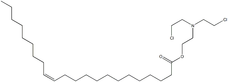 (Z)-13-Docosenoic acid 2-[bis(2-chloroethyl)amino]ethyl ester Struktur