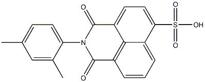 2,3-Dihydro-2-(2,4-dimethylphenyl)-1,3-dioxo-1H-benzo[de]isoquinoline-6-sulfonic acid Struktur