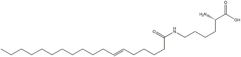 N6-(6-Octadecenoyl)lysine Struktur