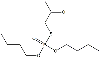 Thiophosphoric acid O,O-dibutyl S-(2-oxopropyl) ester Struktur