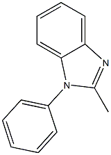 1-Phenyl-2-methyl-1H-benzimidazole Struktur