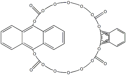 9,10-[(9,10-Anthracenediyl)bis(oxymethylenecarbonyloxyethyleneoxyethyleneoxyethyleneoxyethyleneoxycarbonylmethyleneoxy)]anthracene Struktur