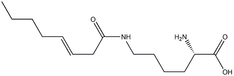 N6-(3-Octenoyl)lysine Struktur