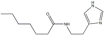 N-[2-(1H-Imidazol-4-yl)ethyl]heptanamide Struktur