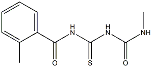 1-(2-Methylbenzoyl)-5-methylthiobiuret Struktur